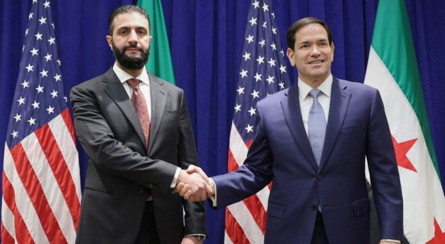 Suriye lideri eş-Şara, ABD Dışişleri Bakanı Rubio ile görüştü