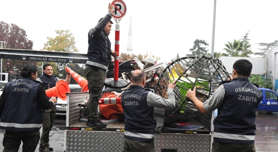 Osmangazi Belediyesi işgale göz açtırmıyor