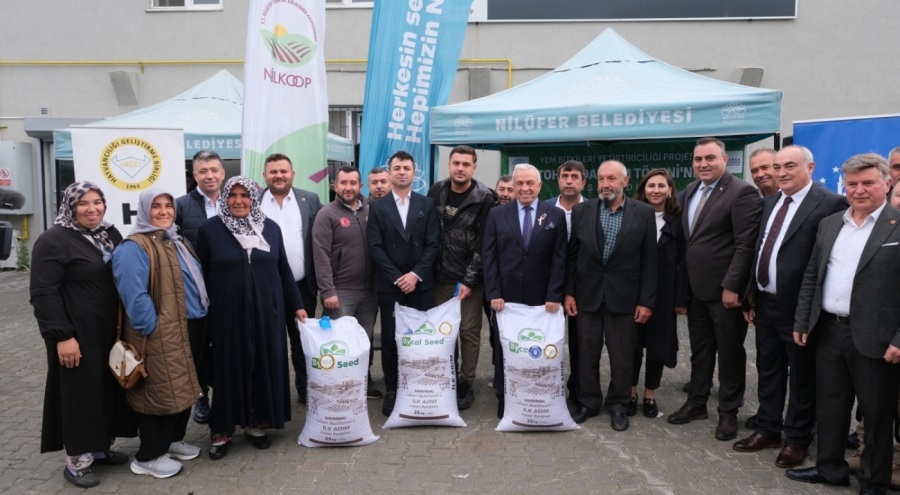 Nilüfer'den çiftçiye tohum desteği