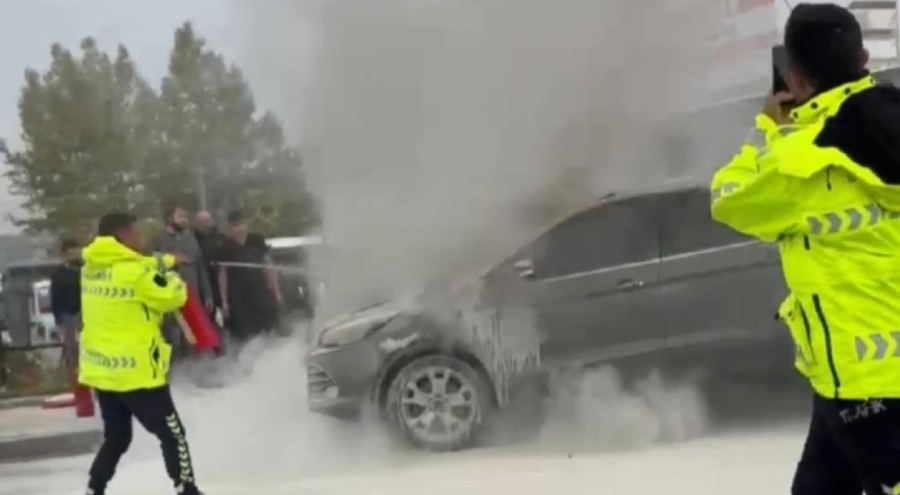 Bursa'da trafikte korku dolu anlar!