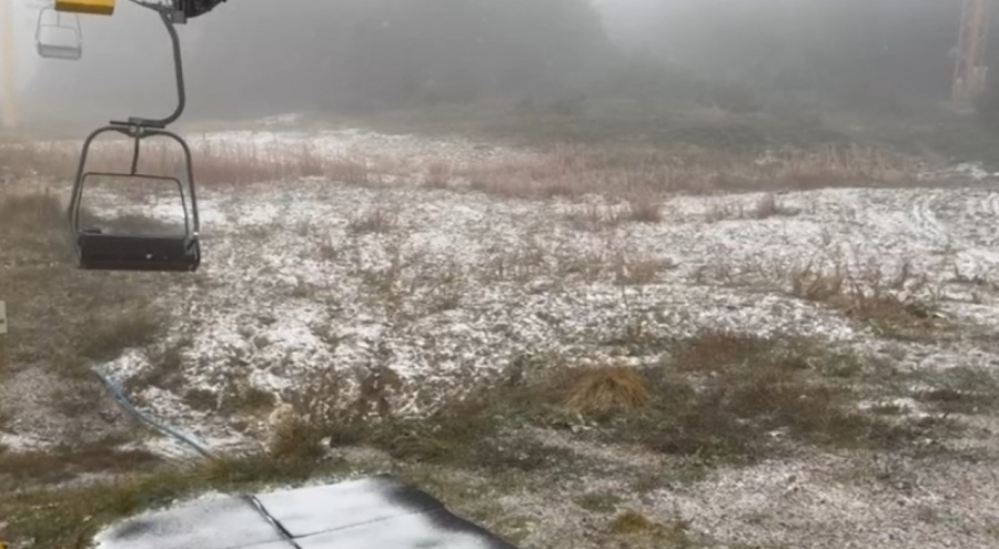 Uludağ'da sezonun ilk karı yağdı