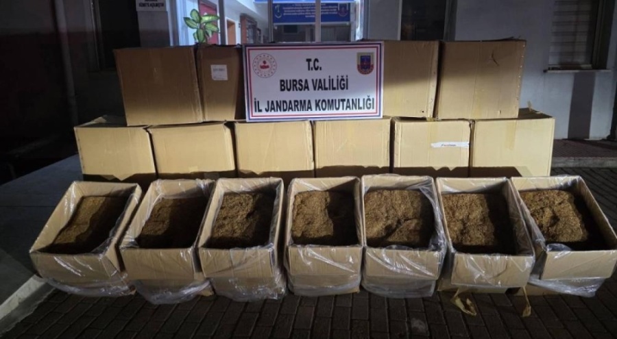 Bursa'da yakalandı... 750 kg kaçak tütün
