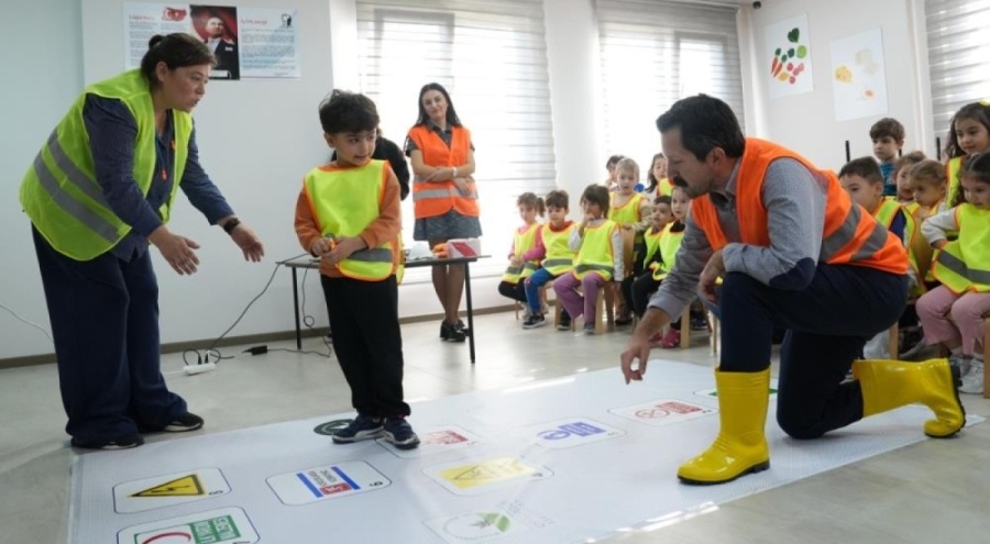 Osmangazi kreşlerinde miniklere iş güvenliği eğitimi