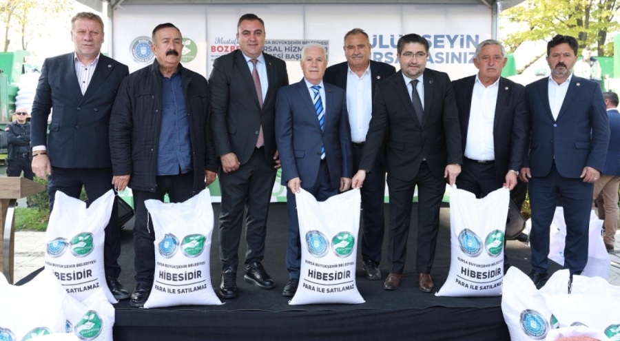 Bursa Büyükşehir'den çiftçilere 47 ton buğday tohumu desteği