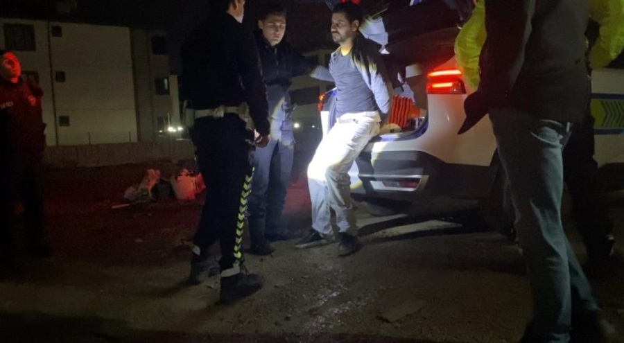 Dur ihtarına uymadı, inşaat alanında yakalandı