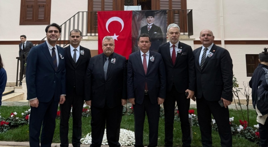 Başkan Aydın Selanik'te Atatürk'ü Andı