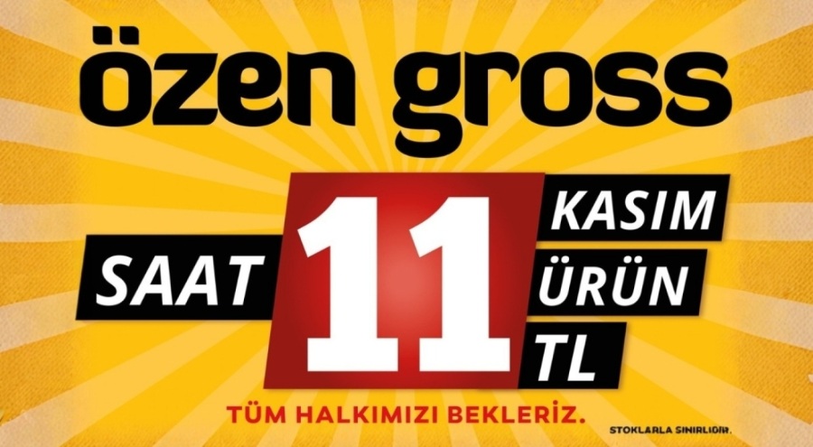 Özen Gross'tan 11.11'e Özel Büyük Fırsat: 11 Ürün Sadece 11 TL!