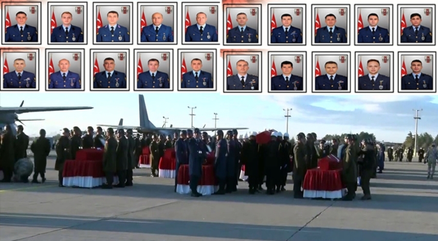 C-130 Kazasında Şehit Olan 20 Asker İçin Ankara'da Tören