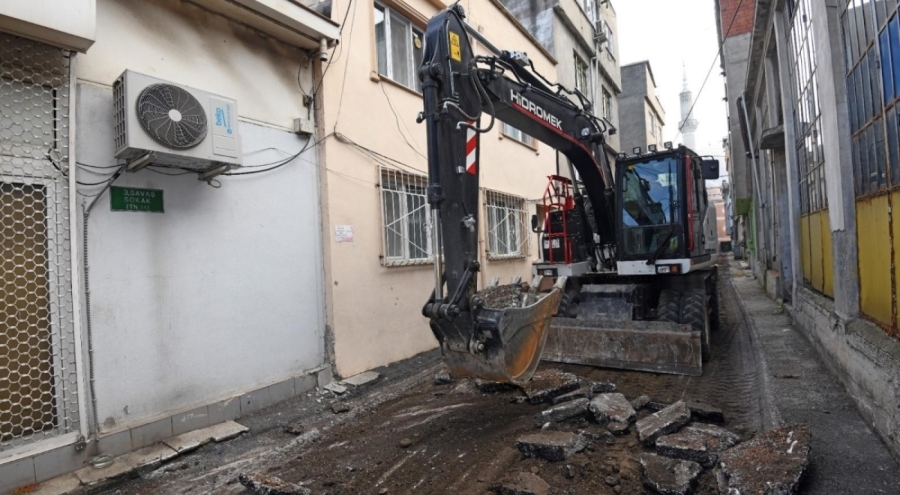 Osmangazi'de eski asfaltlar yenileniyor