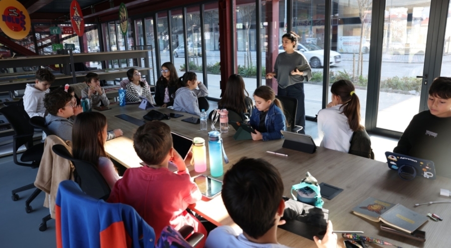 Nilüfer'de çocuklar animasyonun temellerini öğrendi