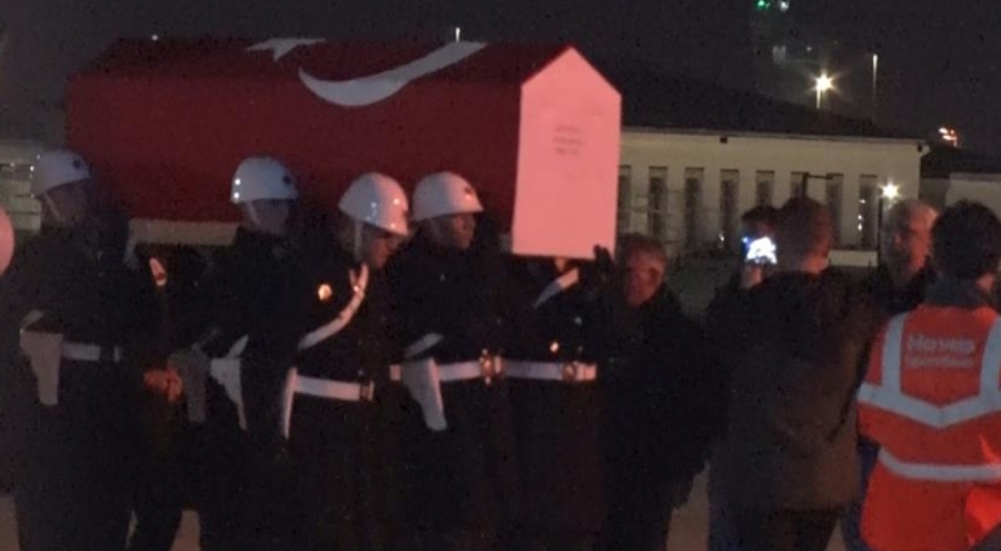Şehit pilot Hasan Bahar'ın naaşı Türkiye'ye getirildi