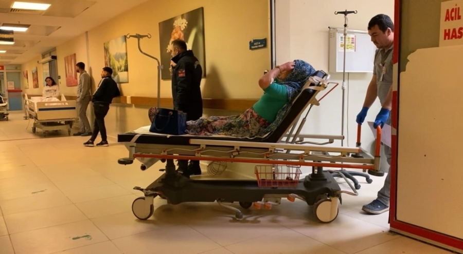 Kestel'de lastiği patlayan otomobil şarampole yuvarlandı: 1 yaralı