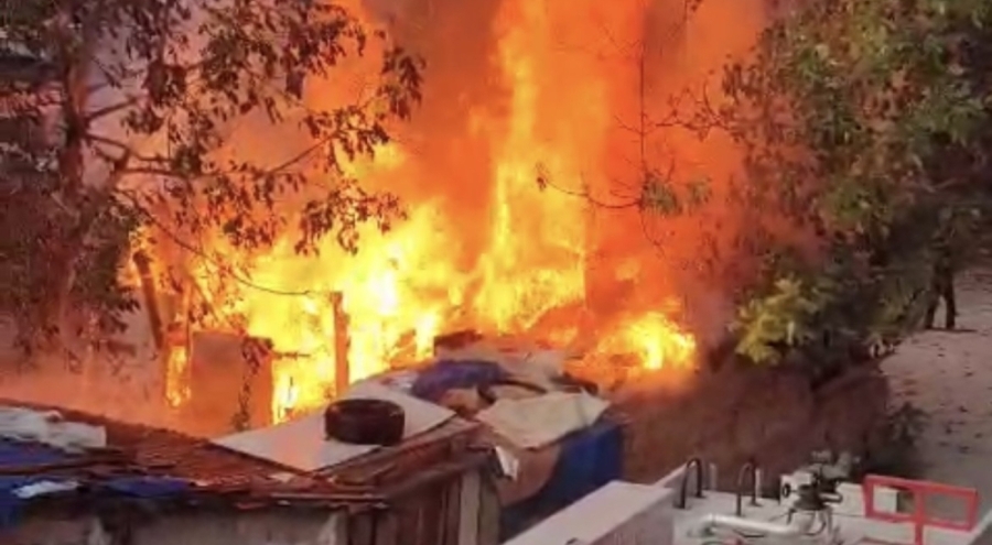 Bursa'da bahçe yangını çevreyi tehdit etti