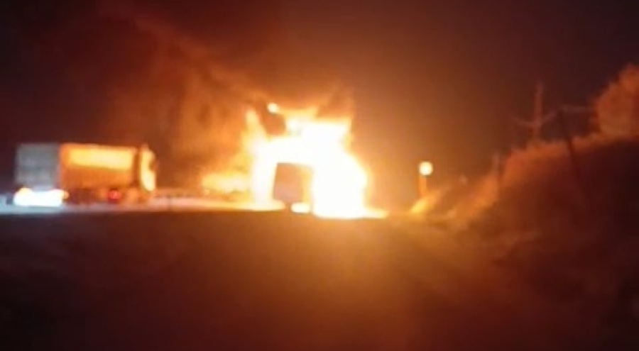 Bursa'da İşçi Servisi Alev Topuna Döndü