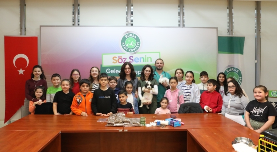 Minik veterinerler görev başında