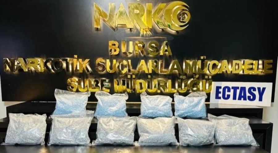 Bursa'da Narkotik Operasyonunda 51 Bin Ecstasy Ele Geçirildi
