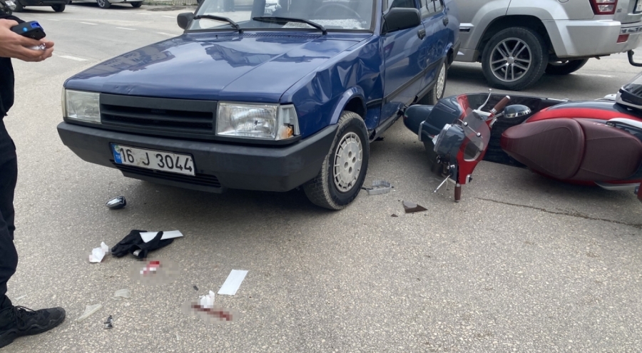 Bursa'da  Sollama Faciası: Motosiklet Sürücüsü Ağır Yaralı