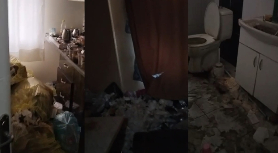 Kiraya verdiği daireyi çöplüğe dönmüş buldu