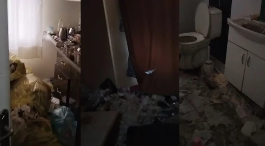 Kiraya verdiği daireyi çöplüğe dönmüş buldu