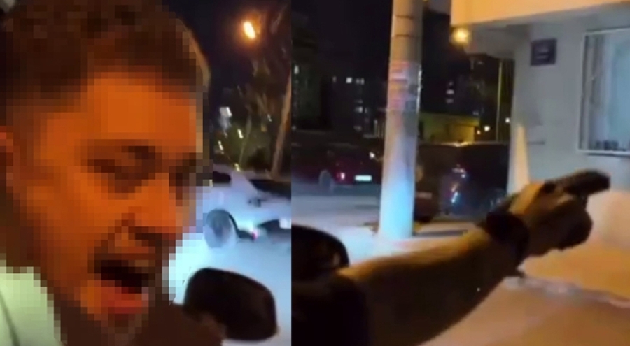 Otomobilden havaya ateş açıp sosyal medyada tehdit savurdu