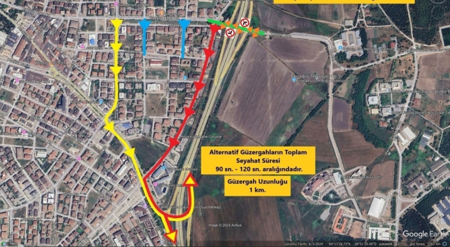 Bursa'da trafik düzenlemesi