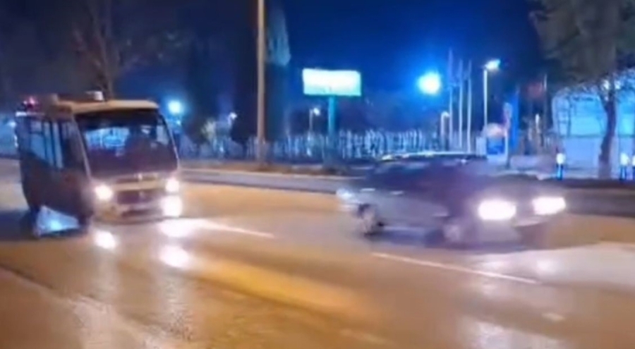 Bursa'da 1.46 promil alkollü minibüs şoförü 10 kilometre kaçtı