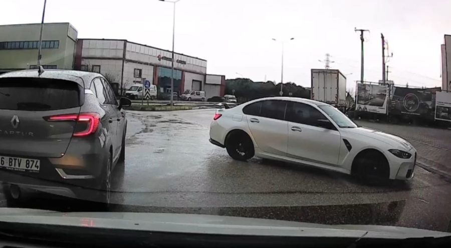 Bursa'da drift terörü kamerada