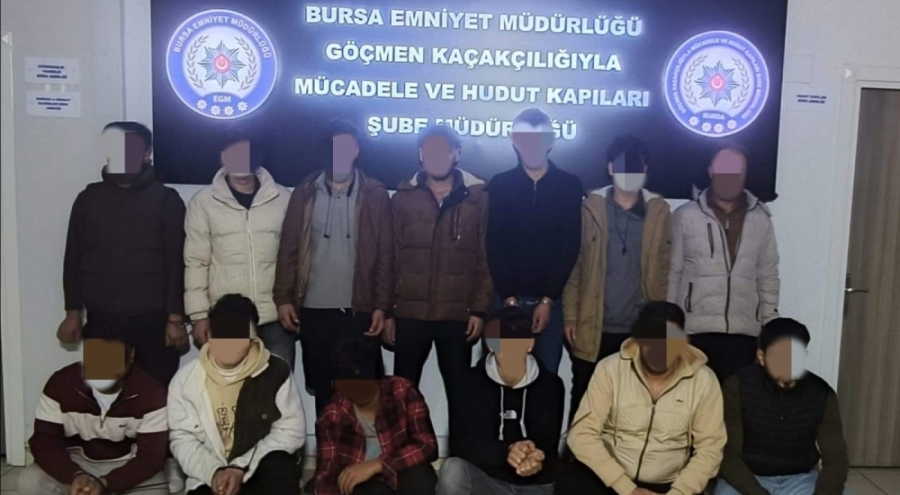 Bursa'da göçmen kaçakçılığı operasyonu