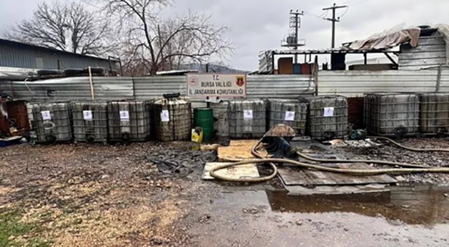 Bursa'da kaçak akaryakıt operasyonu: 5 gözaltı