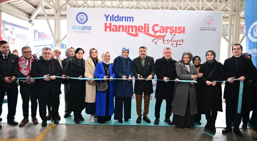 Yıldırım'a hanımeli çarşısı açıldı