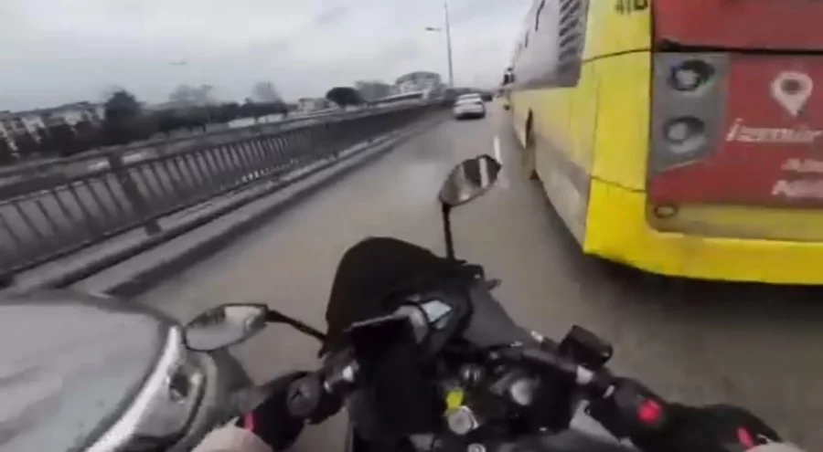 Bursa'da motosikletli sürücü ölümden döndü