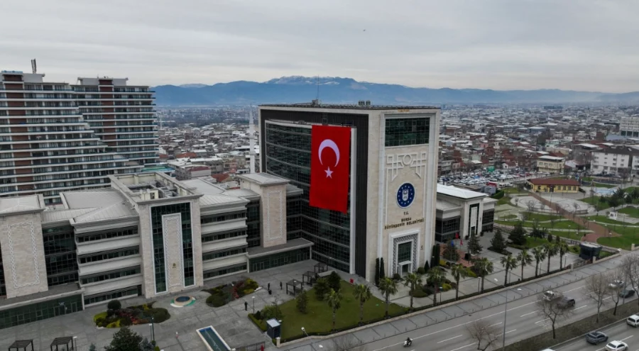Bursa'da Türk bayraklarıyla güçlü mesaj