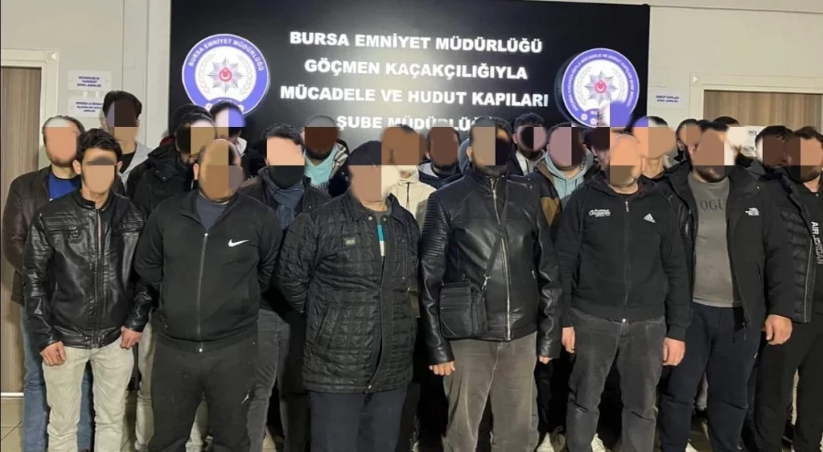 Bursa'da kaçak işçi operasyonu: 46 kişi yakalandı