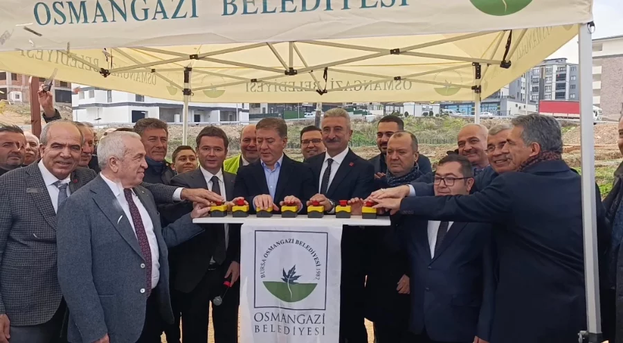 Osmangazi Demirtaş Sakarya Mahallesi'nde kapalı pazar alanının temeli atıldı