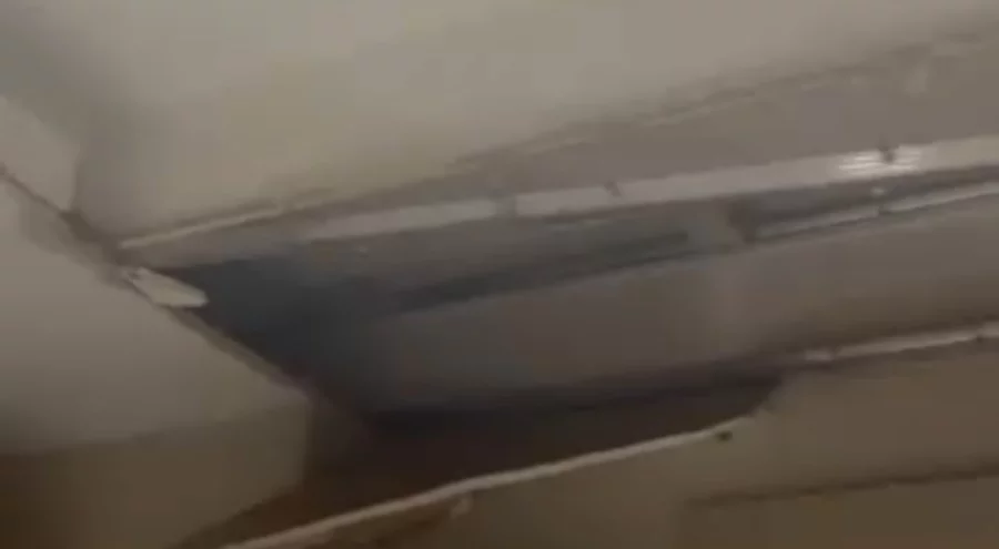 Bursa'da yeni binada mutfak tavanı çöktü