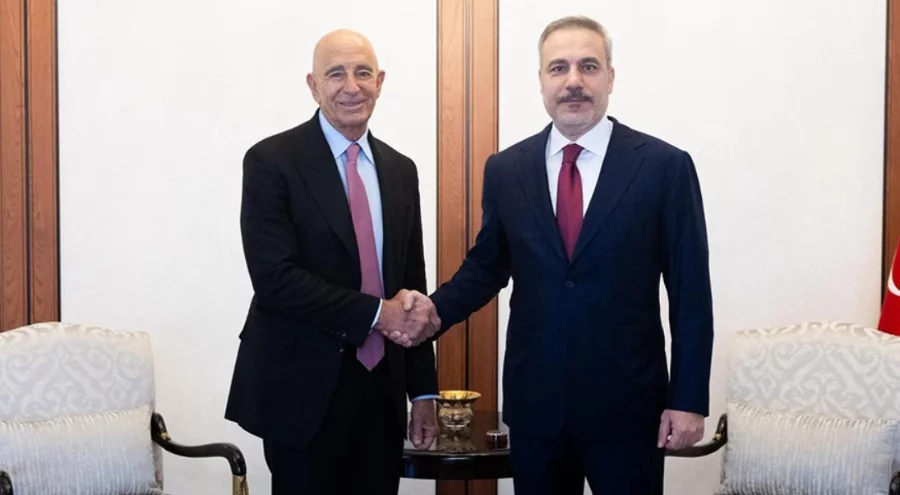 Hakan Fidan, ABD Suriye Özel Temsilcisi Barrack'ı kabul etti