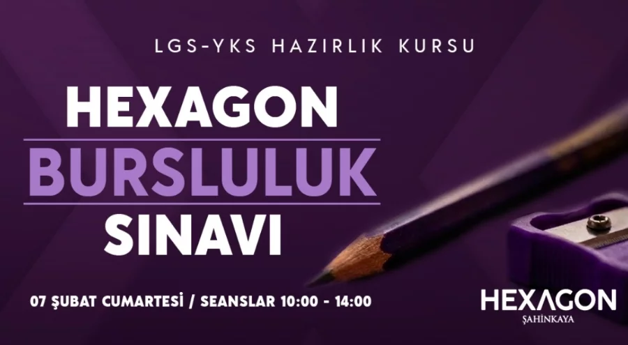 Hexagon Kurs Bursluluk Sınavı 7 Şubat'ta Gerçekleşiyor