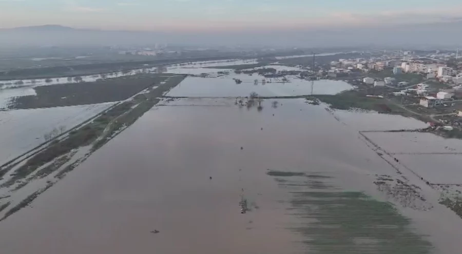 Bursa'da tarım arazileri sular altında kaldı