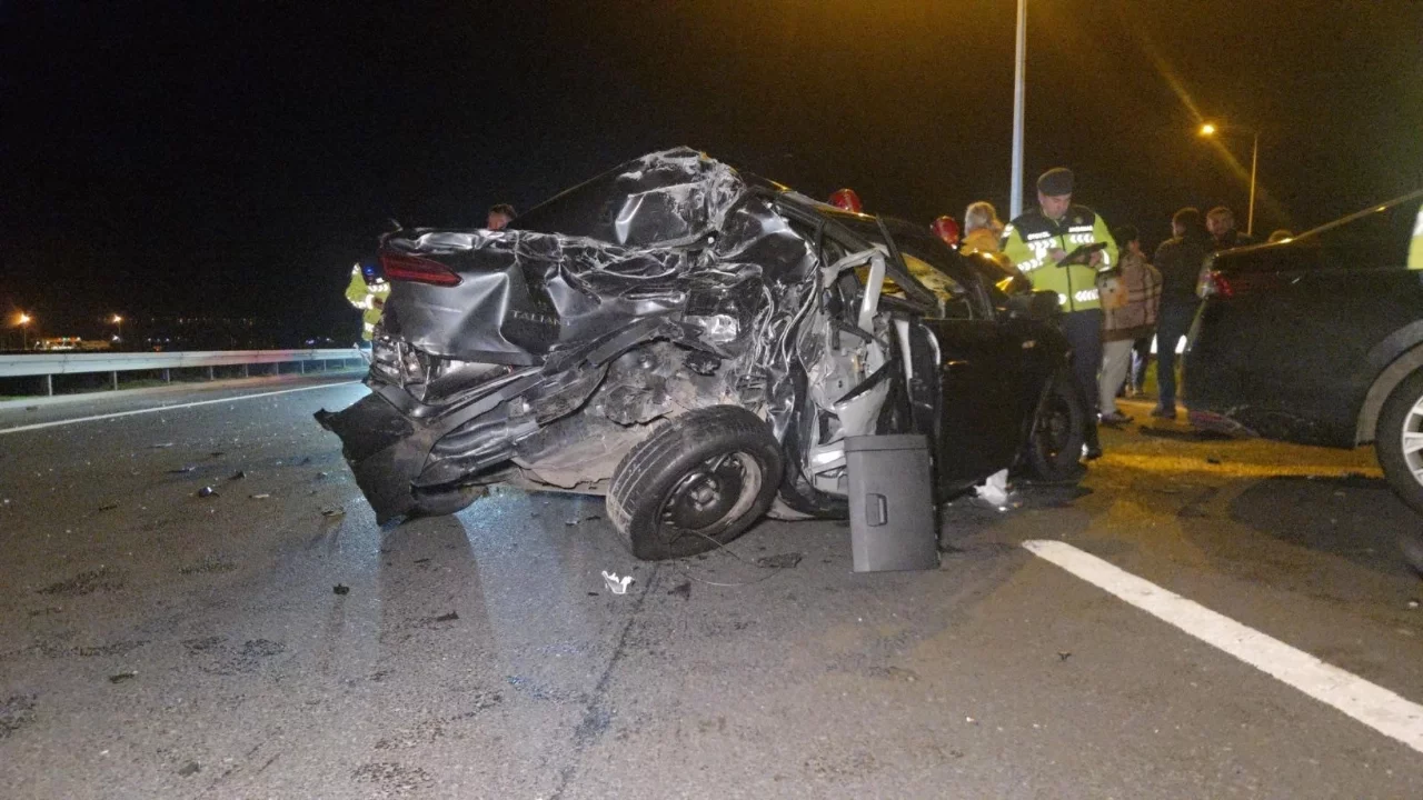 Bursa'da Zincirleme Kaza: Otoyolda Trafik Kilitlendi