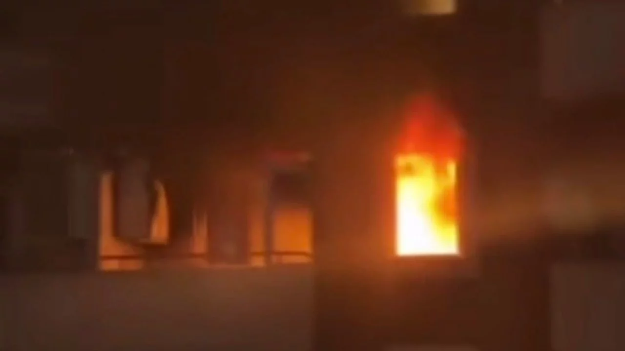 Bursa'da apartman yangını paniğe neden oldu