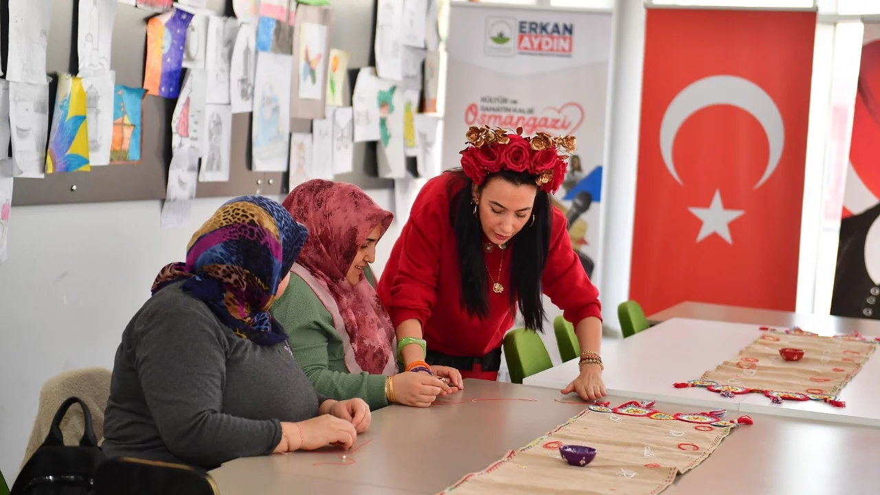 Osmangazi Belediyesi'nden baharı müjdeleyen atölye