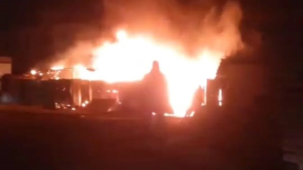 Bursa'da küçükbaş hayvan çiftliğinde yangın: 2 hayvan telef