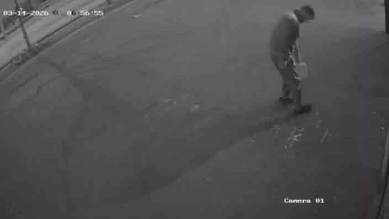 Bursa'da pizza şubelerini kundaklama anı kamerada