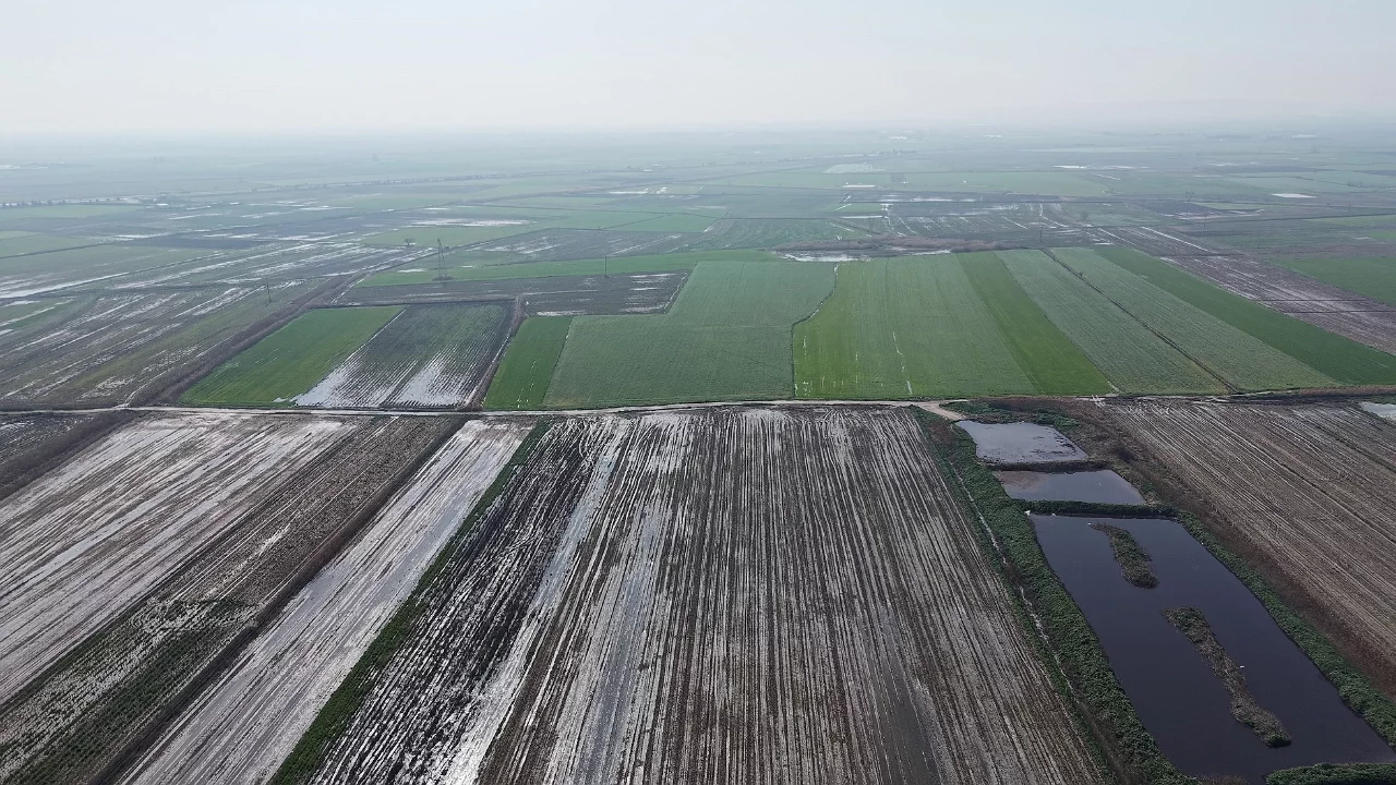 Karacabey'de tarım arazileri su altında