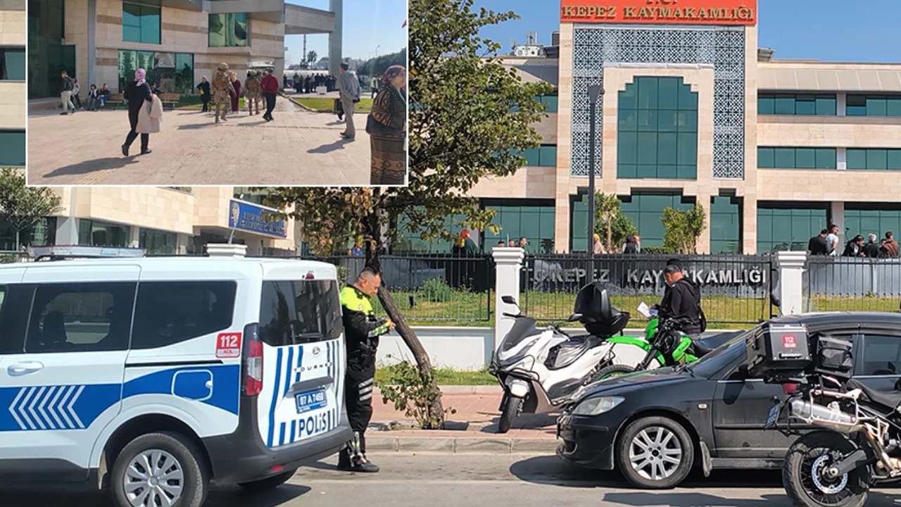 Antalya Kepez Kaymakamlığı'nda silah sesi paniği