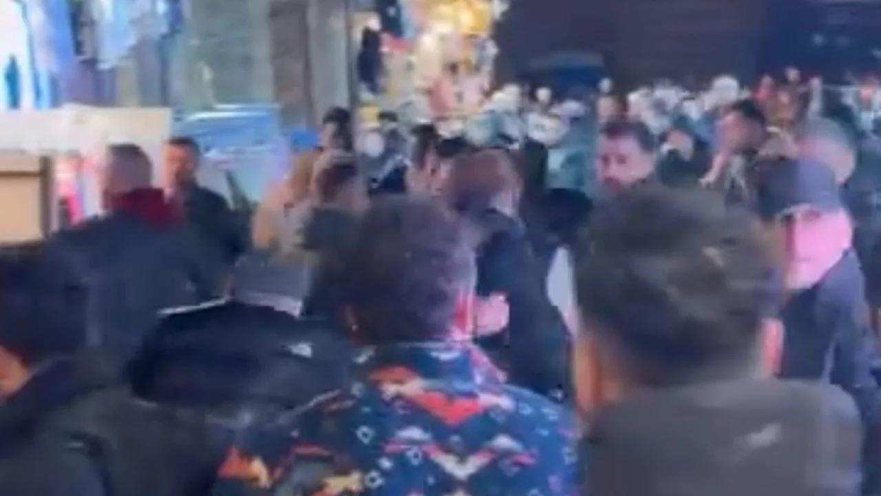 Bursa Tarihi Çarşı'da Meydan Kavgası