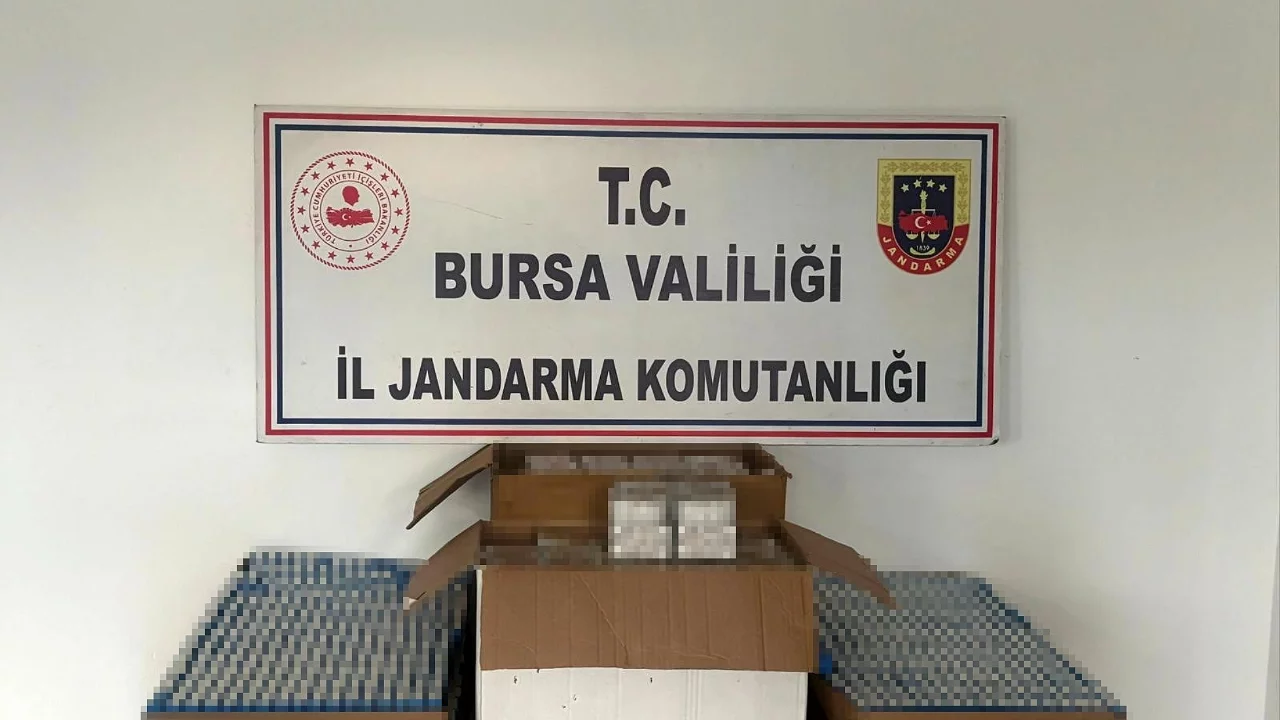 Bursa'da on binlerce kaçak sigara ele geçirildi