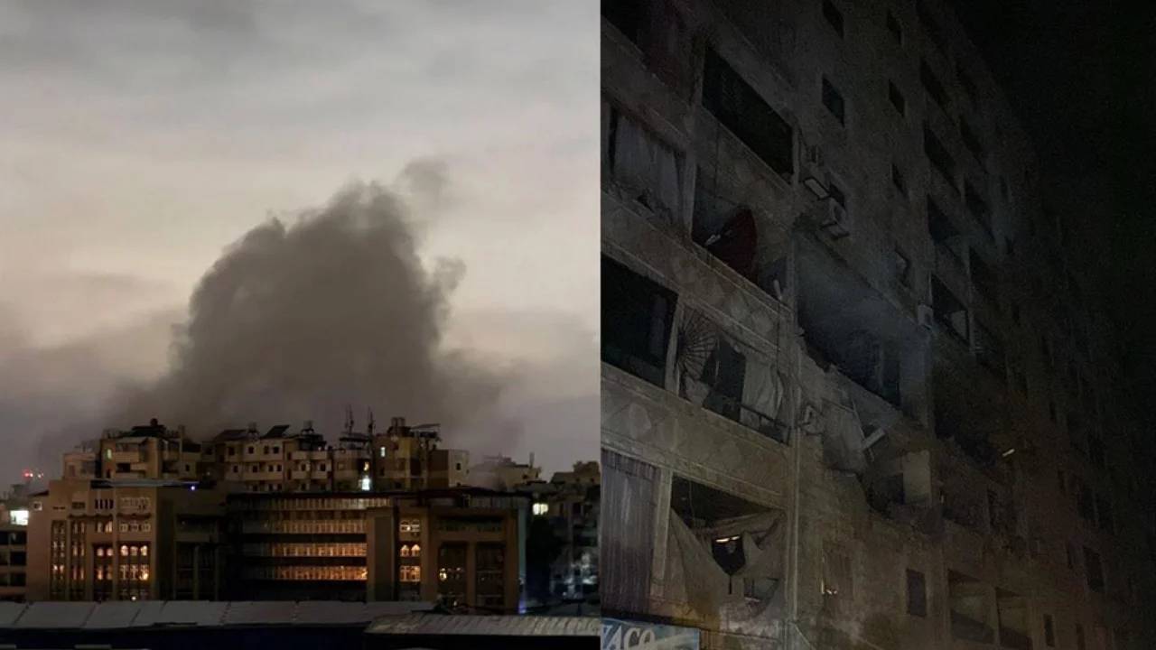İsrail'den Beyrut'a Yeni Saldırı: Yerleşim Yerleri Hasar Gördü