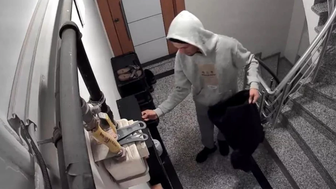 Apartmana giren hırsız 8 çift ayakkabı çaldı