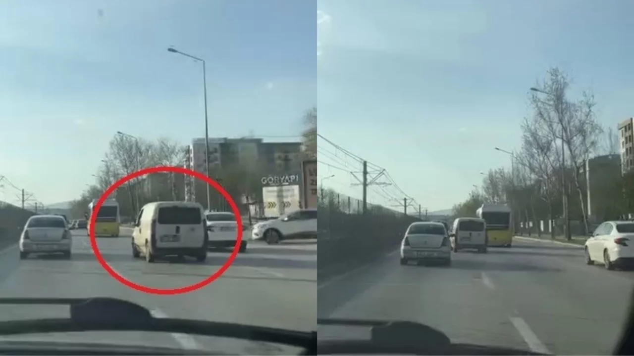 Bursa Mudanya Yolunda Tehlikeli Makaslar Kamerada